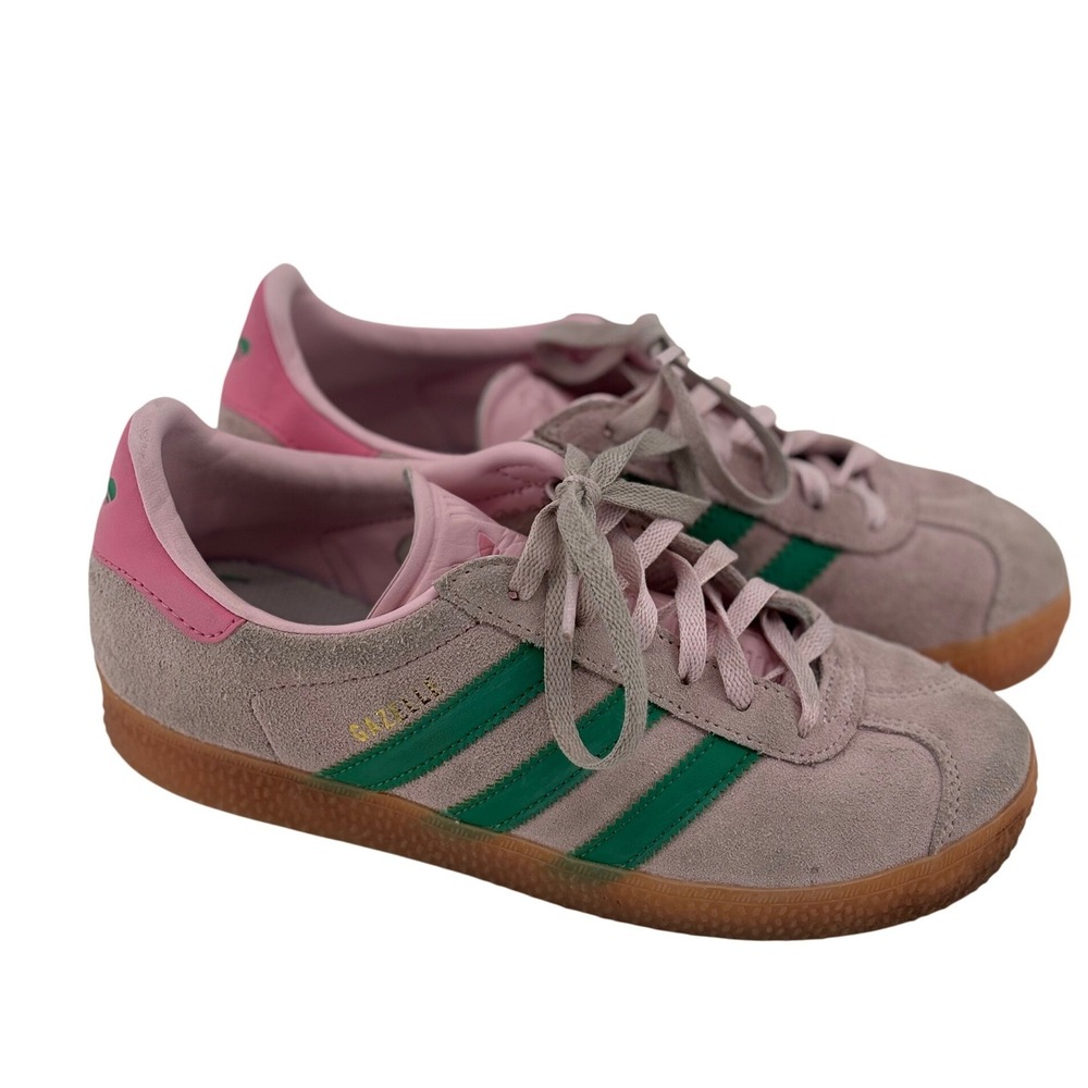 Adidas‎ Sneakers Girls 3 Purple Gazelle IG0669 Green Pink Gum Sole Suede Retro
